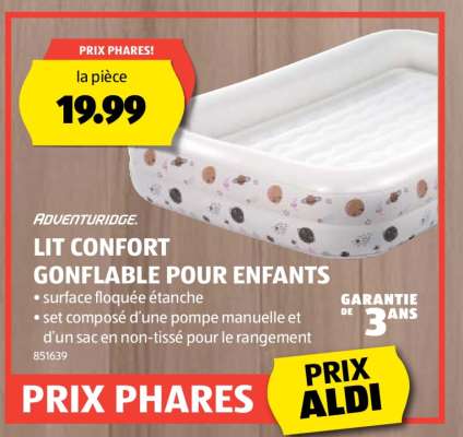 Adventuridge Lit Confort Gonflable Pour Enfants