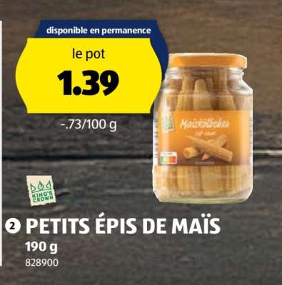 PETITS ÉPIS DE MAÏS