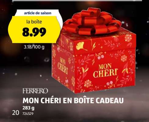 MON CHÉRI EN BOÎTE CADEAU