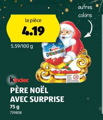 Kinder PÈRE NOËL AVEC SURPRISE