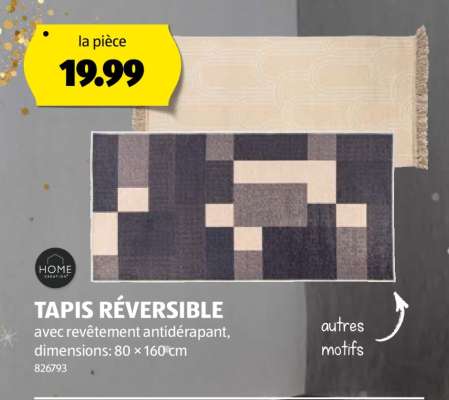 TAPIS RÉVERSIBLE