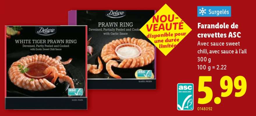 Farandole de crevettes ASC