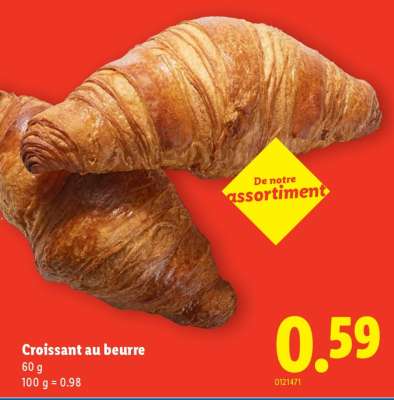 Croissant au beurre