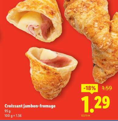 Croissant jambon-fromage