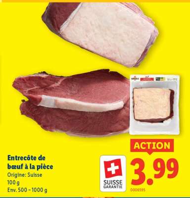 Entrecôte de bœuf à la pièce