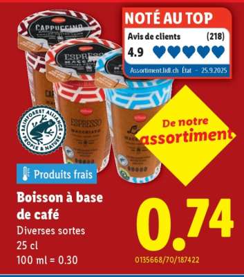 Boisson à base de café