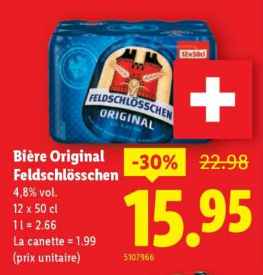 Bière Original Feldschlösschen