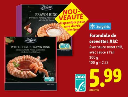 Farandole de crevettes ASC