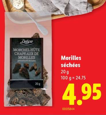 Morilles séchées