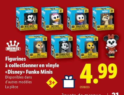 Figurines à collectionner en vinyle «Disney» Funko Minis