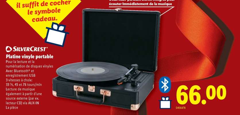 SilverCrest Platine vinyle portable