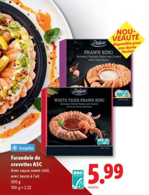 Farandole de crevettes ASC