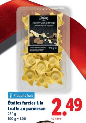 Étoiles farcies à la truffe au parmesan