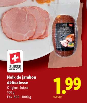 Noix de jambon délicatesse