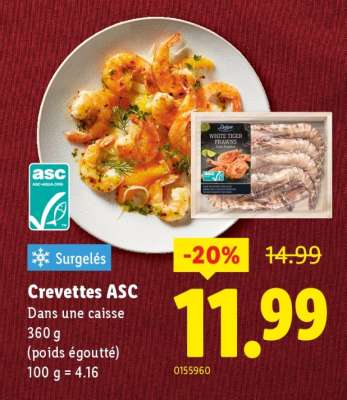 Crevettes ASC