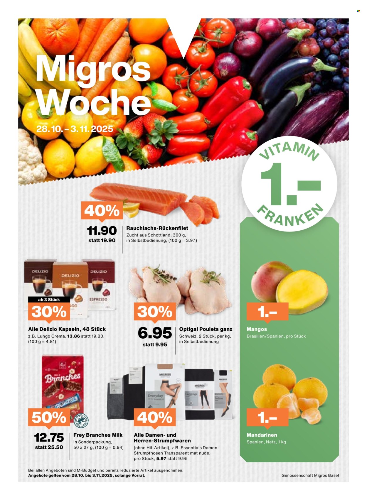 Catalogue Migros - 28.10.2025 - 3.11.2025. Page 1. Page 1