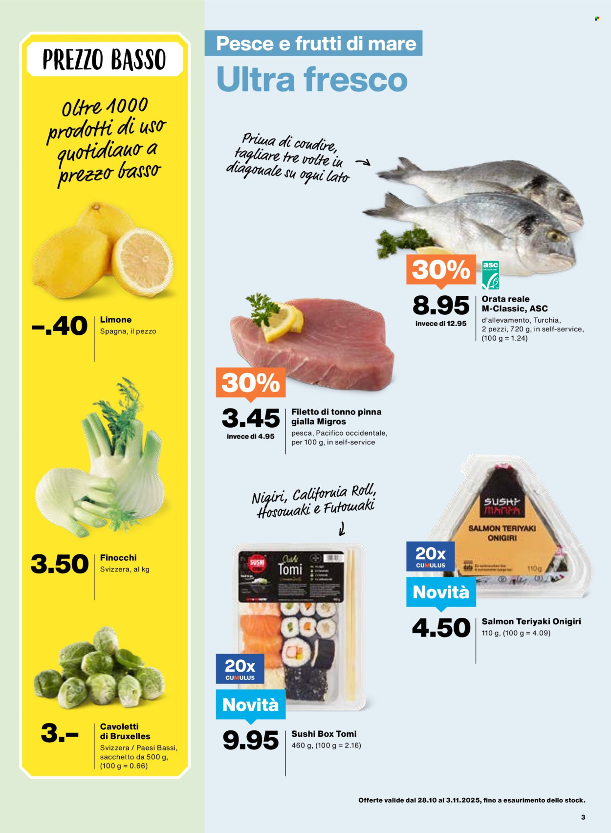 Catalogue Migros - 28.10.2025 - 3.11.2025. Page 3. Page 3