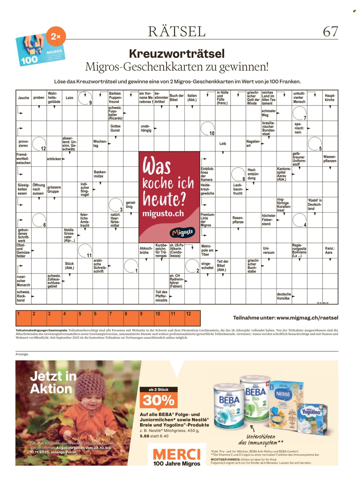 Catalogue Migros - 28.10.2025 - 3.11.2025. Page 67. Page 67