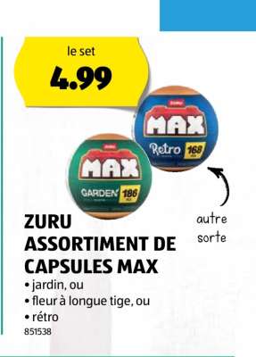 ZURU ASSORTIMENT DE CAPSULES MAX