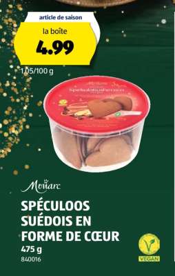 SPÉCULOOS SUÉDOIS EN FORME DE CŒUR