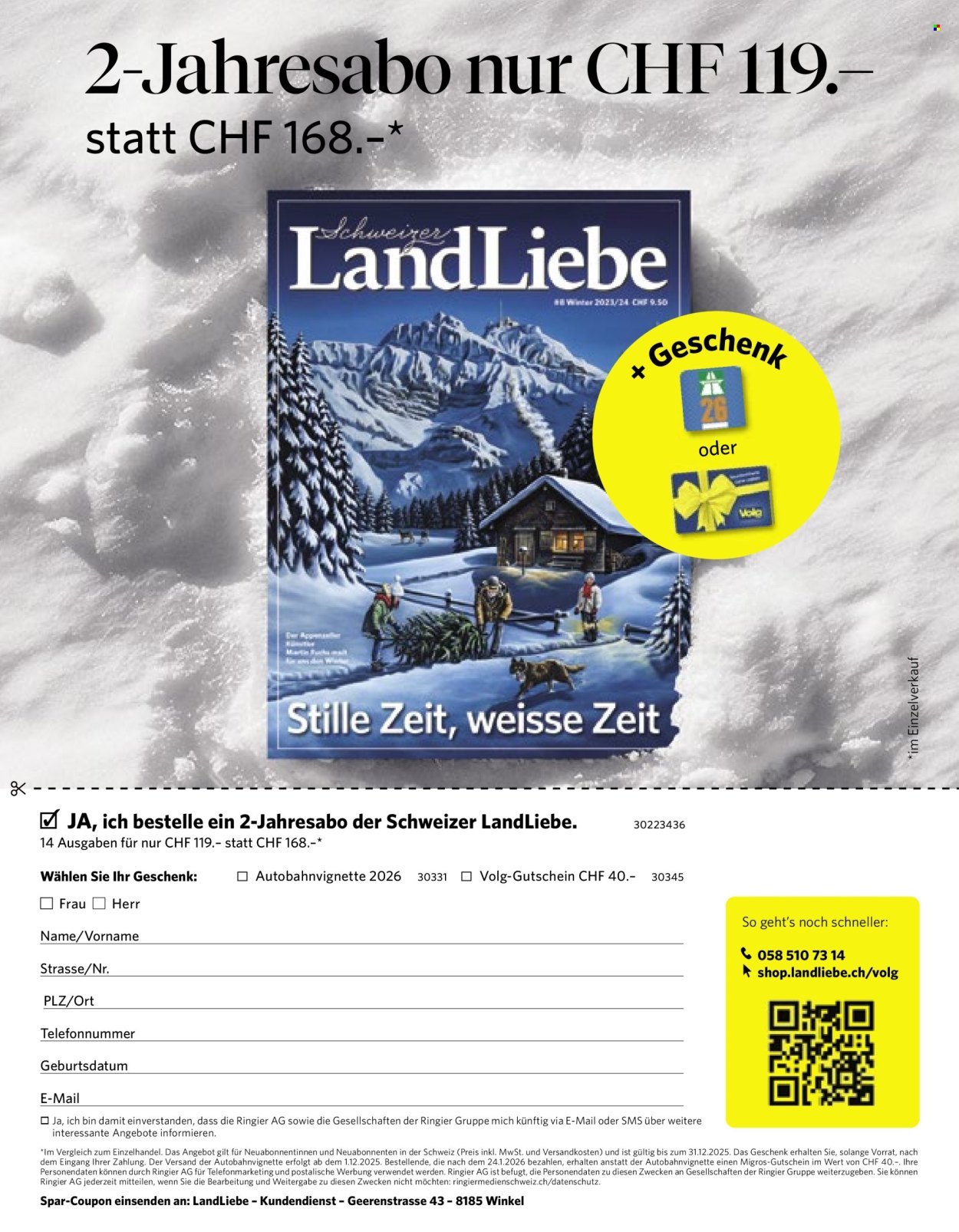 Catalogue Volg - 1.11.2025 - 30.11.2025. Page 58. Page 58