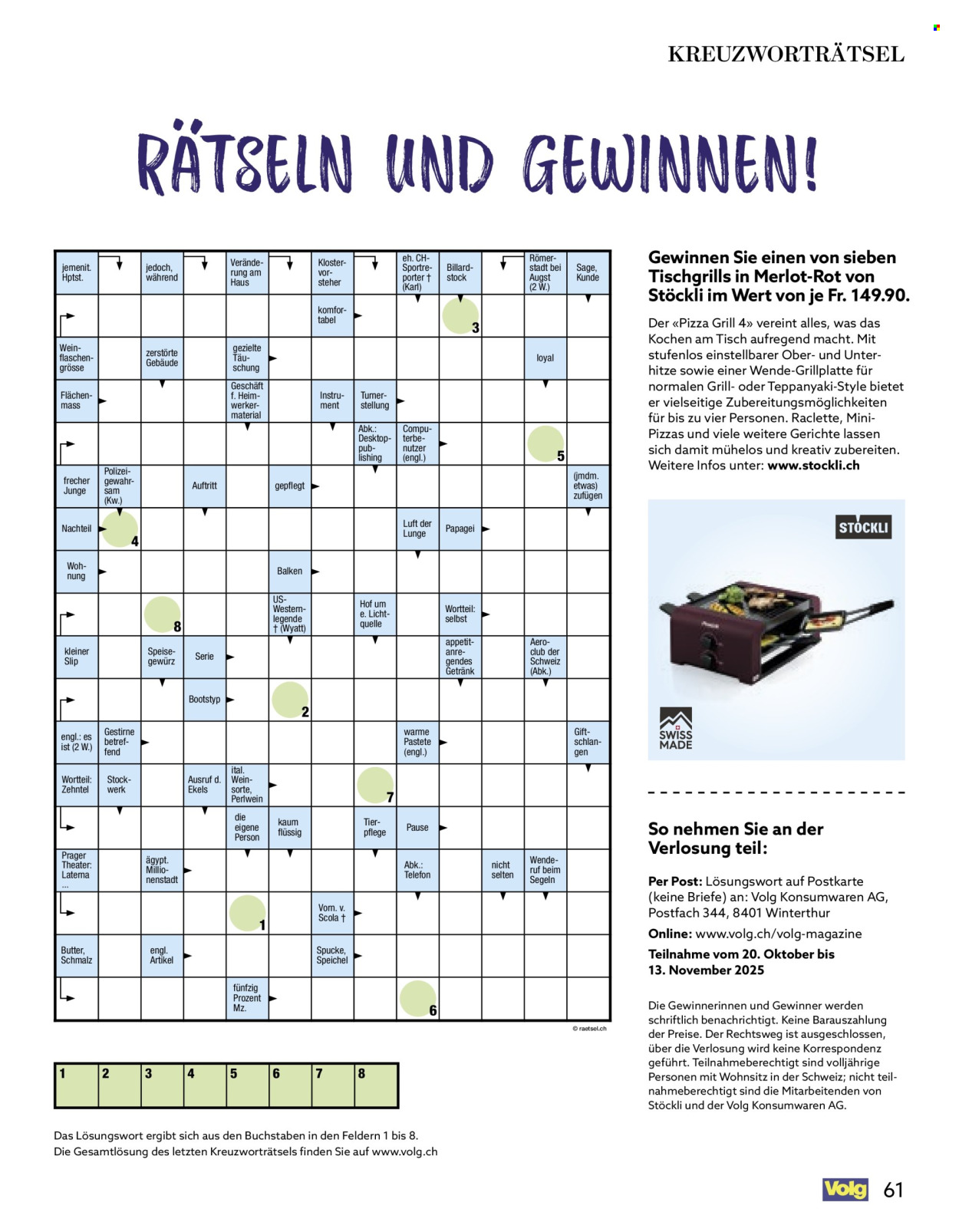 Catalogue Volg - 1.11.2025 - 30.11.2025. Page 61. Page 61