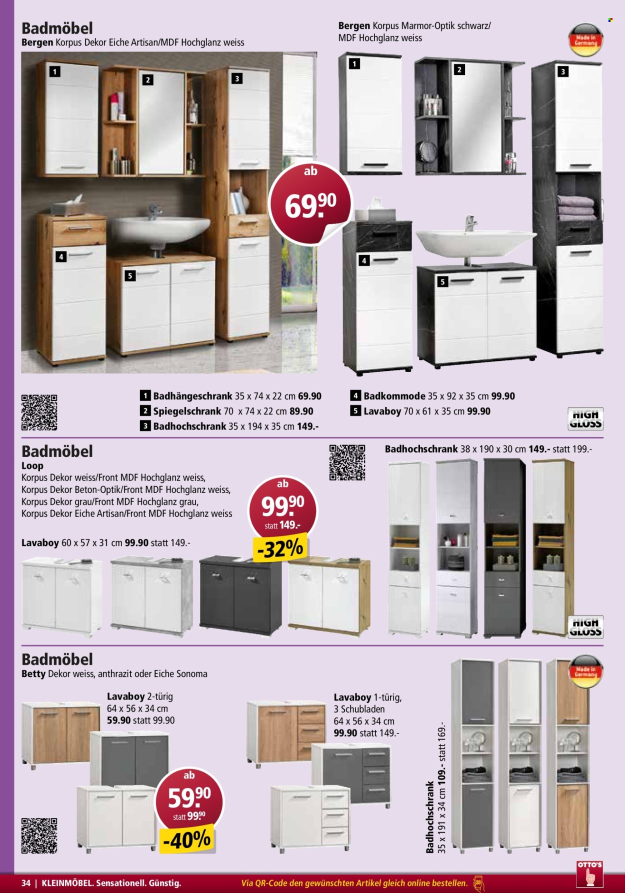 Catalogue Otto's. Page 34. Page 34