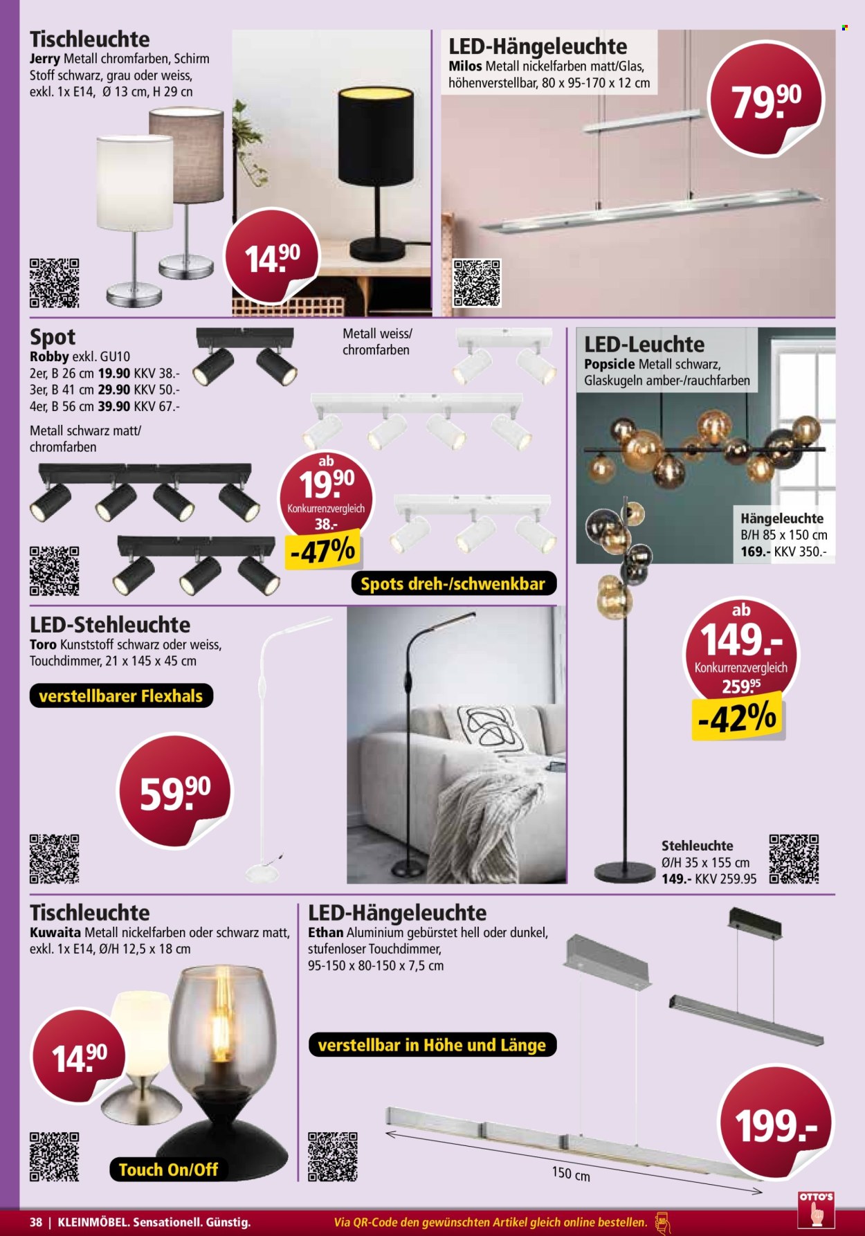 Catalogue Otto's. Page 38. Page 38