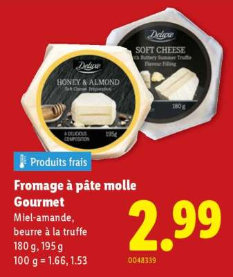 Fromage à pâte molle gourmet