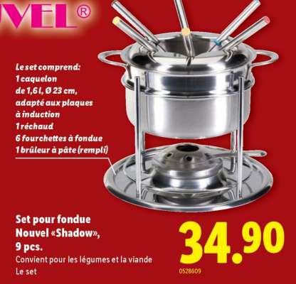 Set pour fondue Nouvel «Shadow»