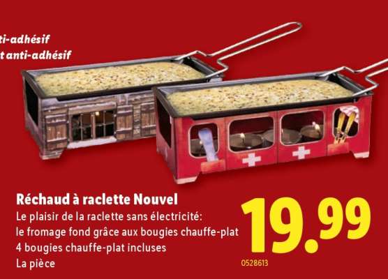 Réchaud à raclette Nouvel