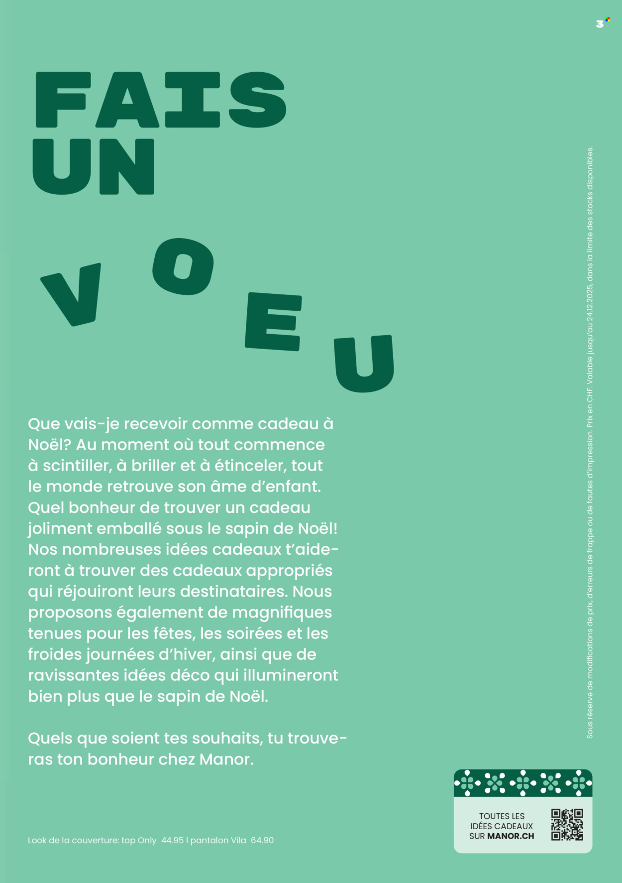 Catalogue Manor - 6.11.2025 - 24.12.2025. Page 3. Page 3