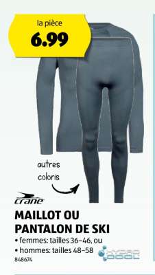 MAILLOT OU PANTALON DE SKI