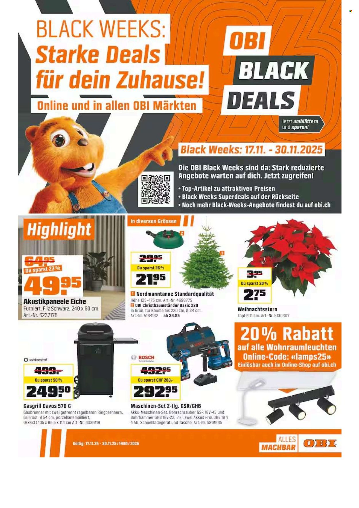 Catalogue OBI - 17.11.2025 - 30.11.2025. Page 1. Page 1