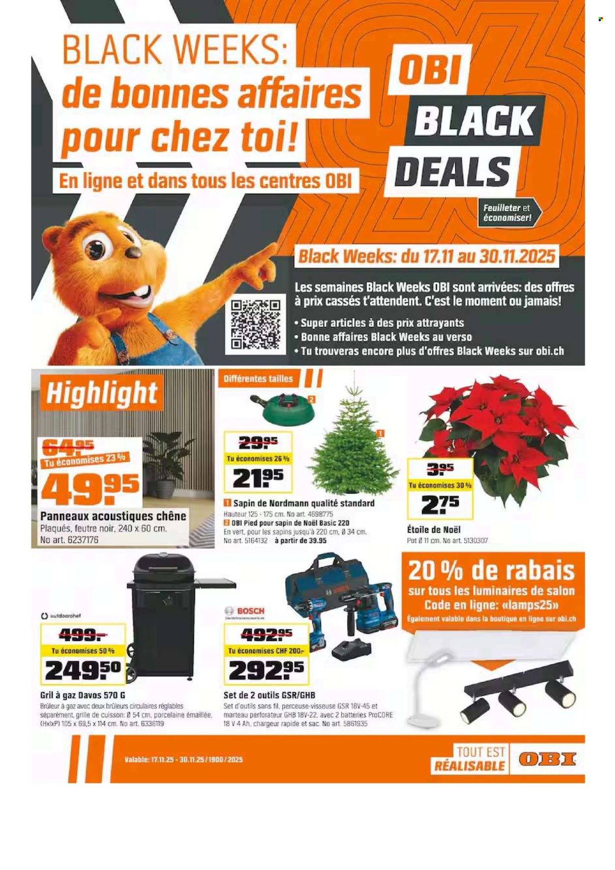 Catalogue OBI - 17.11.2025 - 30.11.2025. Page 1. Page 1