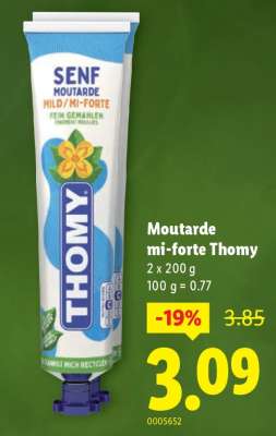 Moutarde mi-forte Thomy