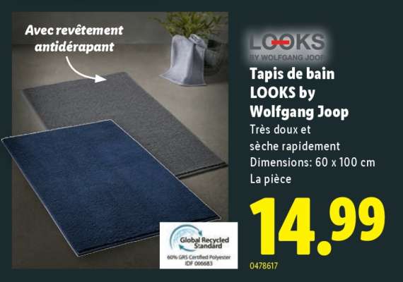 Tapis de bain LOOKS by Wolfgang Joop