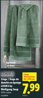 Linge / linge de douche en éponge LOOKS by Wolfgang Joop