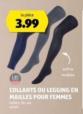 COLLANTS OU LEGGING EN MAILLES POUR FEMMES