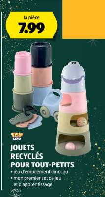 JOUETS RECYCLÉS POUR TOUT-PETITS