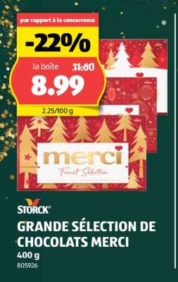 STORCK GRANDE SÉLECTION DE CHOCOLATS MERCI