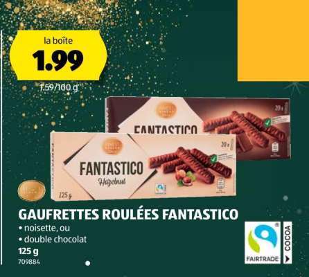 GAUFRETTES ROULÉES FANTASTICO