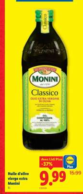 Huile d'olive vierge extra Monini