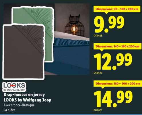 Drap-housse en jersey LOOKS by Wolfgang Joop