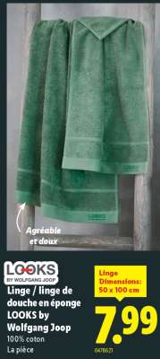 Linge / linge de douche en éponge LOOKS by Wolfgang Joop