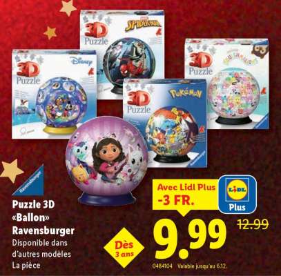 Puzzle 3D «Ballon» Ravensburger