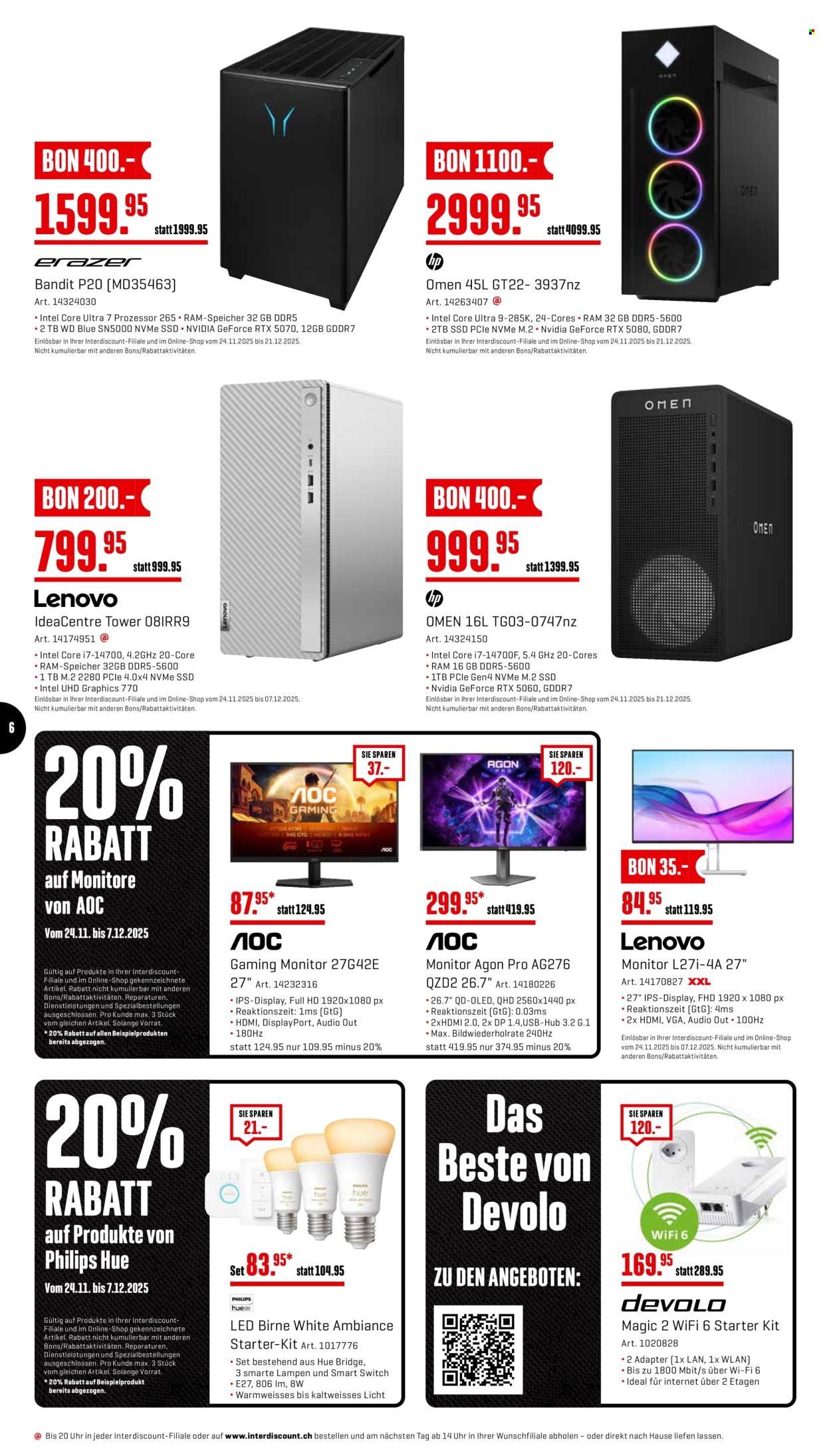 Catalogue Interdiscount - 24.11.2025 - 30.11.2025. Page 6. Page 6