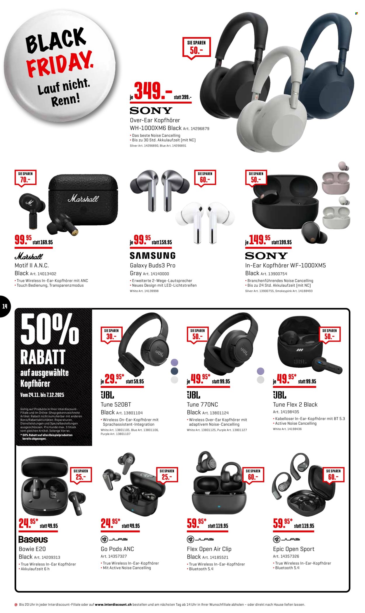 Catalogue Interdiscount - 24.11.2025 - 30.11.2025. Page 14. Page 14