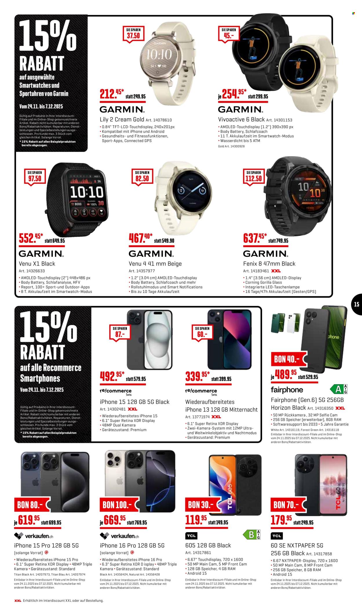 Catalogue Interdiscount - 24.11.2025 - 30.11.2025. Page 15. Page 15