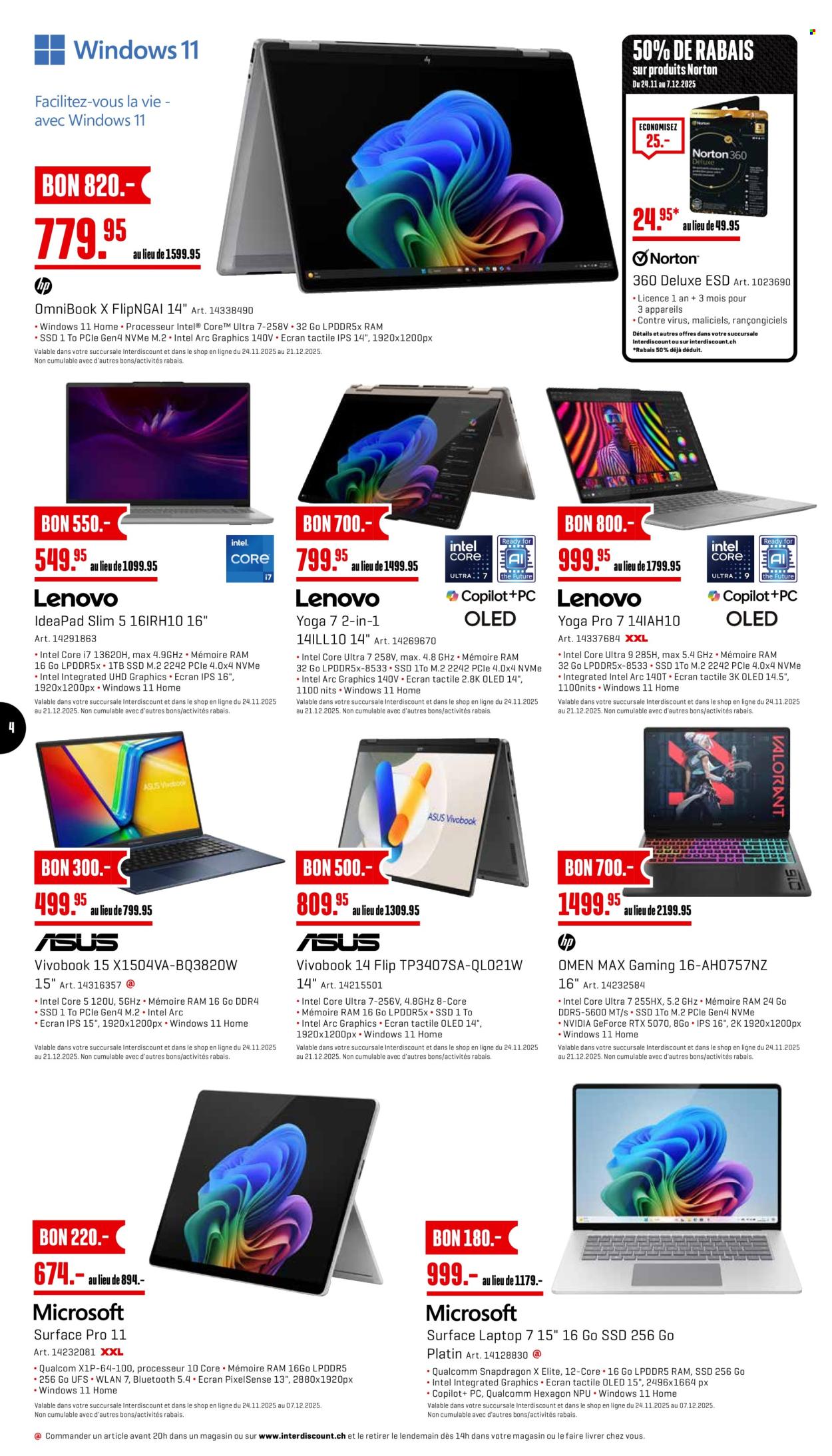 Catalogue Interdiscount - 24.11.2025 - 30.11.2025. Page 4. Page 4
